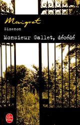 Книга Monsieur Gallet, décédé